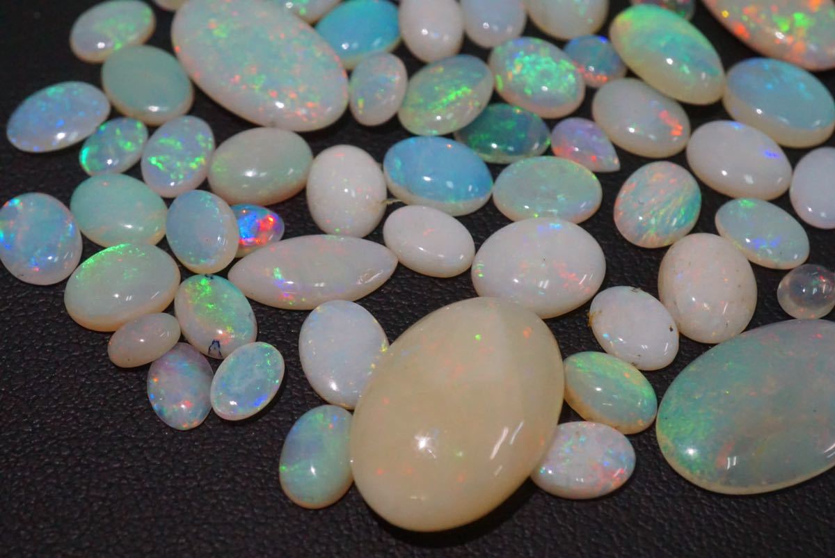 D411 天然オパール opal ルース 55ct 11g 外し石 裸石 天然石 カラーストーン 宝石 アクセサリー 大量 まとめて おまとめ まとめ売り_画像7