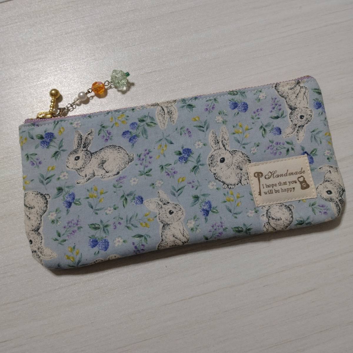 * hand made * pen pouch!...! fastener pouch * glasses inserting .!