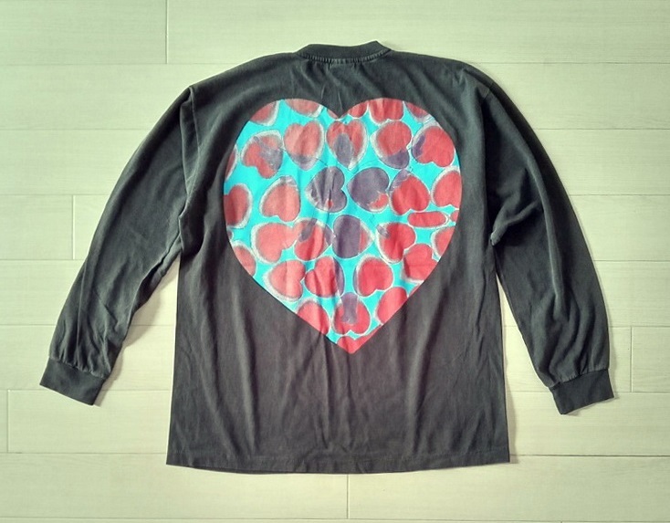 XL NIRVANA Heart Shaped Box Kurt Cobain ニルヴァーナ カートコバーン バンド ビンテージスタイル 長袖 ロンT プリントTシャツ *BIO 新品_*Back