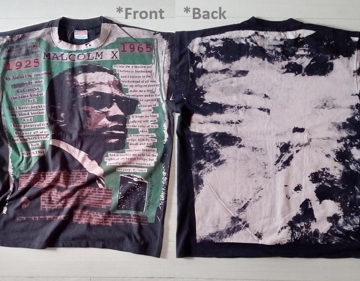 ＼現品／［ XL ］「 Mosquitohead Malcolm X マルコムX ビンテージスタイル プリントTシャツ 」新品