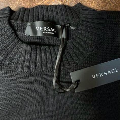 VERSACE brand with logo sweater black 48
