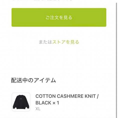 wind and sea COTTON CASHMERE KNIT BLACK XL_画像5