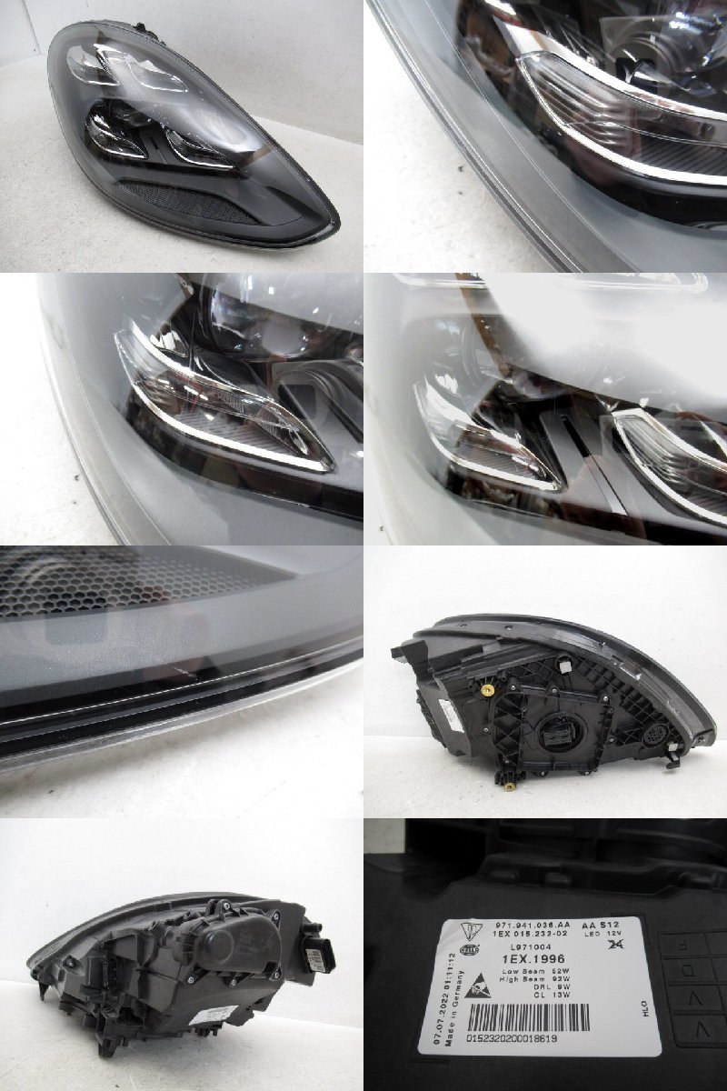 【即決有】 Porsche ポルシェ パナメーラ 971 純正 右 ヘッドライト LED 971.941.036 (n090488)_画像2