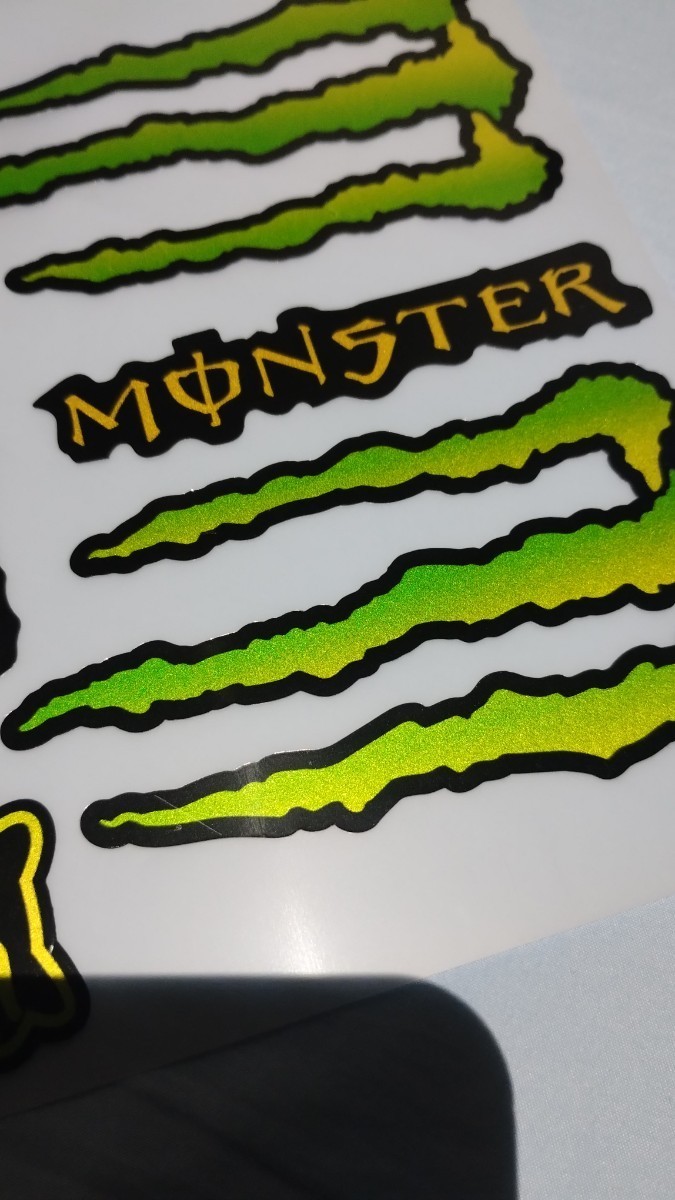 ２枚セット　防水反射　ステッカー　/　モンスターエナジー　バイクステッカー　 MONSTER ENERGY モンスターエナジーステッカー　デカール_画像4