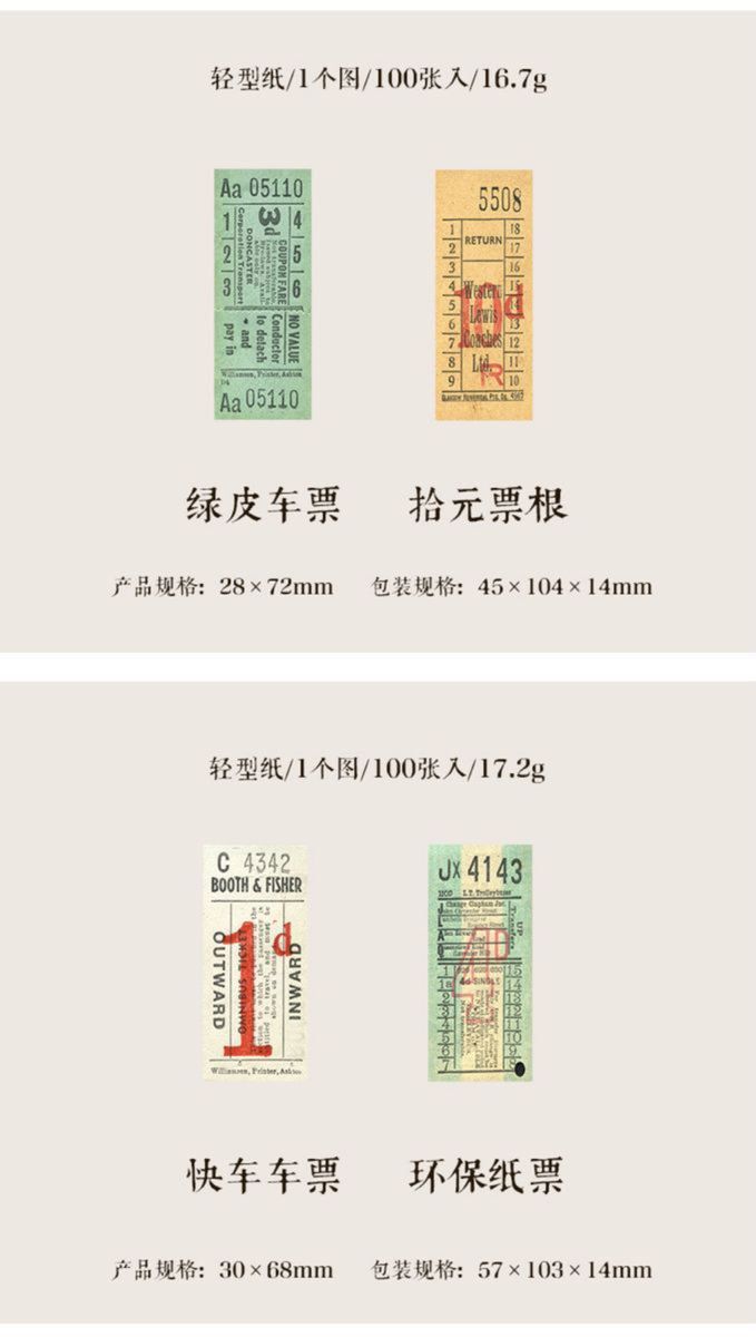 時空チケットシリーズ 古券 10種1000枚 素材ペーパー レトロ アンティーク 素材紙 スクラップブッキング コラージュ 11_画像8