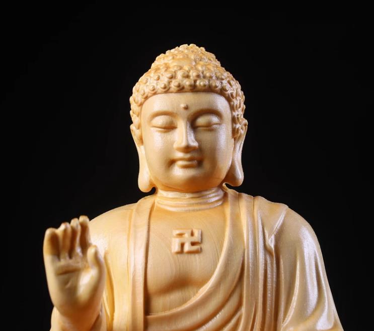 阿弥陀仏座像 彫刻 仏教工芸 高約10cm_画像5