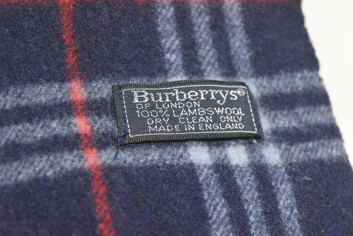 （中古品）BURBERRY バーバリー　ラムウールマフラー②_画像2