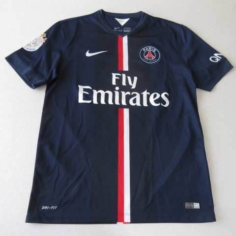 ○良品 NIKE ナイキ◆サッカー リーグアン PSG パリサンジェルマン 14/15シーズン 32番 ダヴィド ルイス ユニフォーム◆Mサイズ_画像1