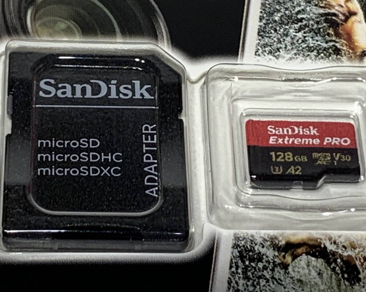 【未開封】サンディスク 128GB microSDXCカード Extreme Pro UHS-I U3 V30 A2 SDSQXCY-128G-GN6MA / 4K対応 sandisk SDカード_画像3