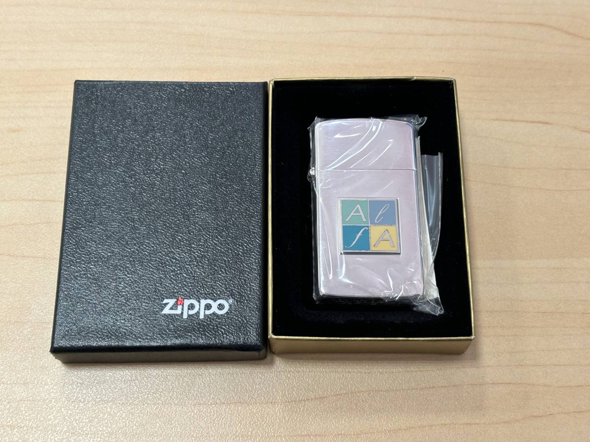 【5596】未使用・未開封品 Zippo アルファ Alfaライター 箱付き_画像1