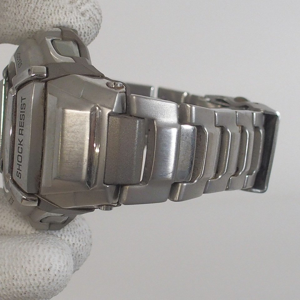 f002 Z1 CASIO G-SHOCK カシオ ジーショック タフソーラー デジアナ GW-1400DJ シルバー 腕時計 稼働品_画像8