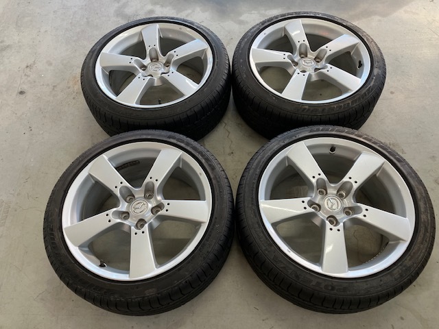 【鹿児島発☆売切！】マツダ　純正　RX-8!18インチアルミセット！18ｘ8JJ！225/45R18！格安売切！_画像1