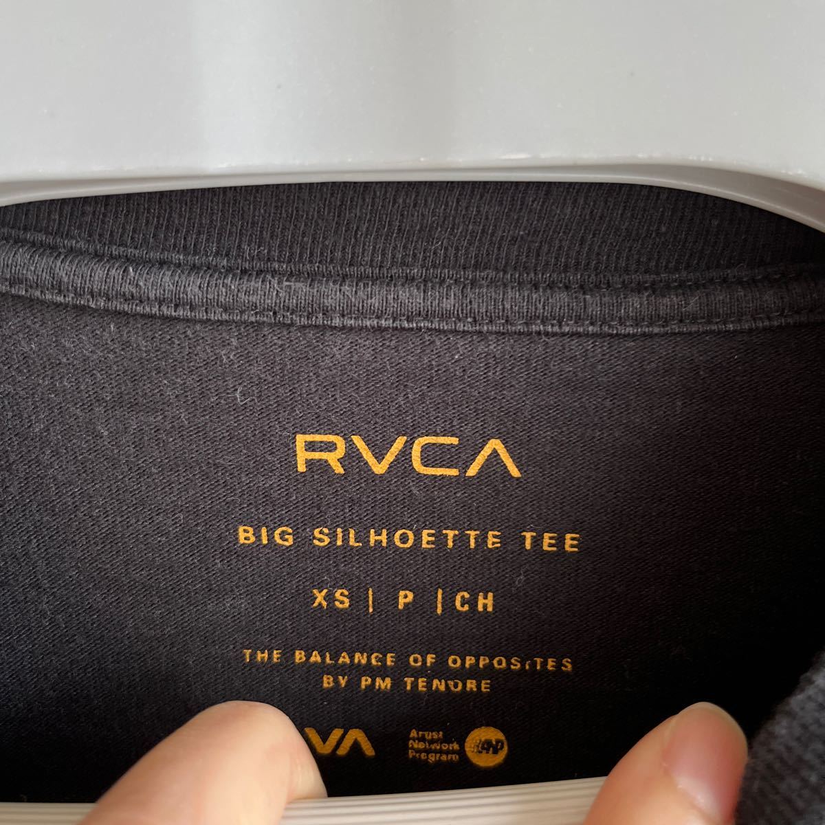 RVCA メンズ　長袖 Tシャツ　XS ブラック コットン　_画像2