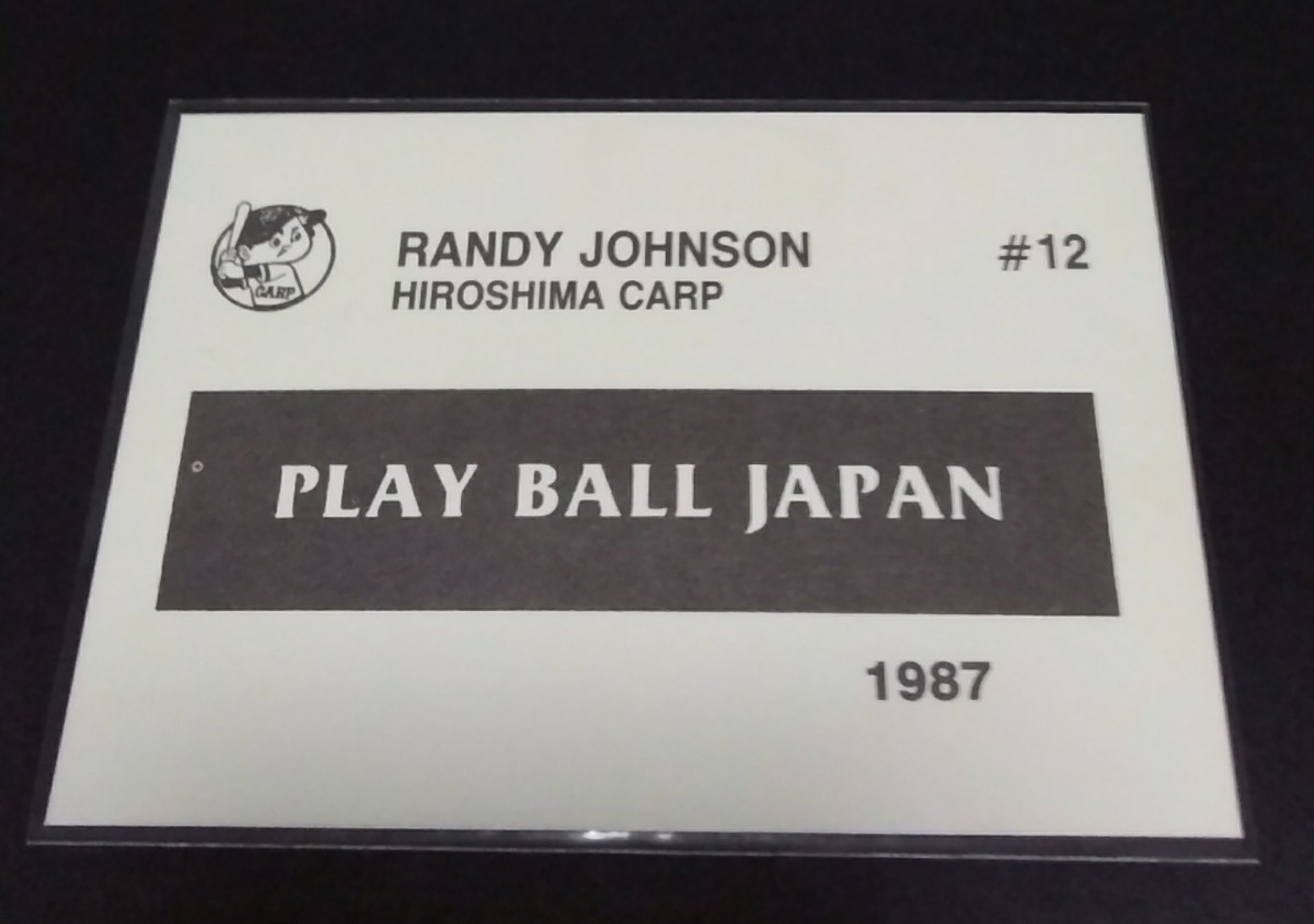 1987年 PLAY BALL JAPAN ランドール・グレン・ジョンソン(広島)No,#12。_画像2