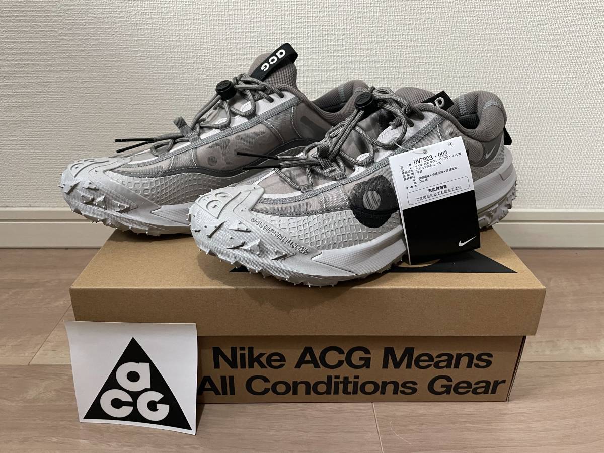 送料無料 新品 ナイキ NIKE ACG Mountain FLY 2 low 28.5cm DV7903-003 マウンテンフライ メンズ アウトドア エーシージー ロゴ