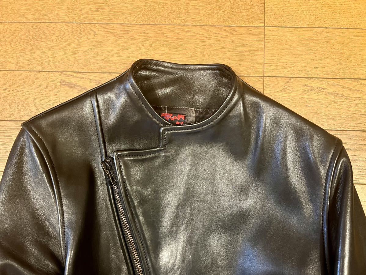 [ beautiful goods ]BRU NA BOINNE Alain jacket size 1 2018 year of model black bruna bo in leather jacket horse leather hose leather Rider's 