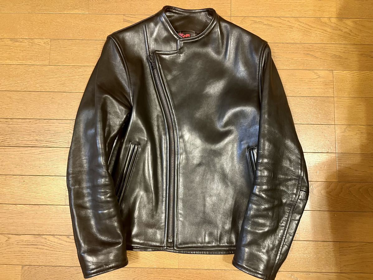 [ beautiful goods ]BRU NA BOINNE Alain jacket size 1 2018 year of model black bruna bo in leather jacket horse leather hose leather Rider's 
