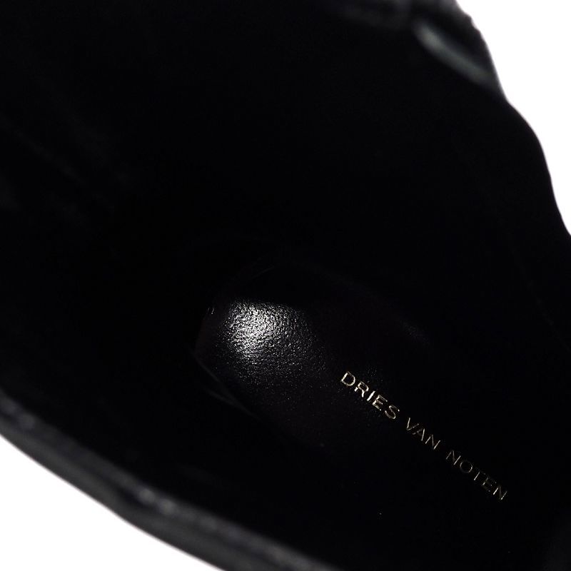 L04202 新品 DRIES VAN NOTEN/サイドジップ ブーツ【サイズ：36】ブラック/パープル 定価95700円 ドリスヴァンノッテン レディース_画像4