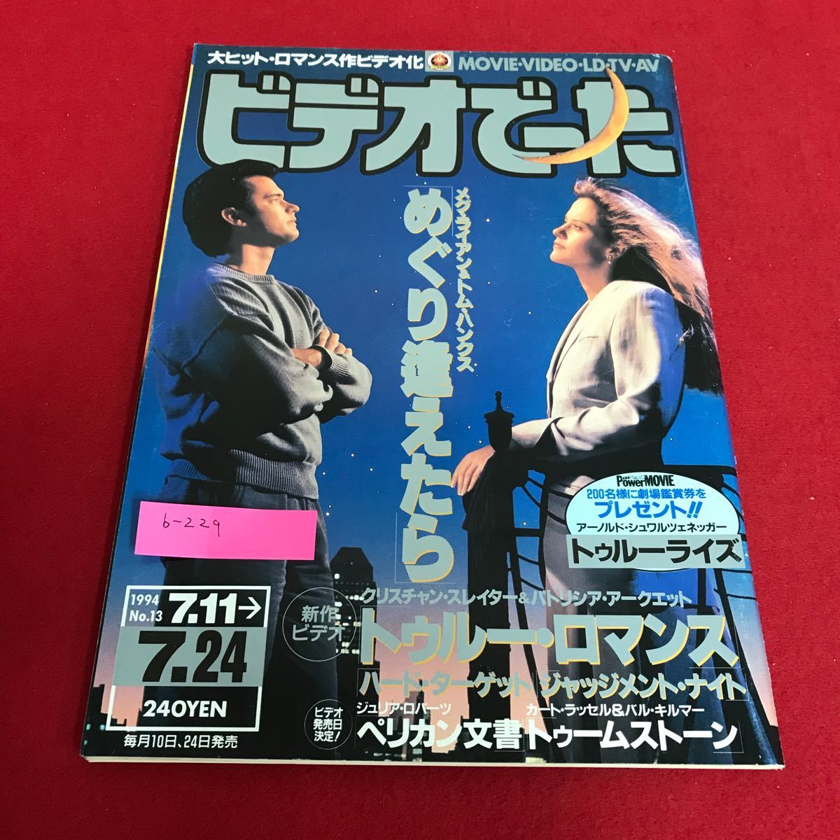 b-229 ビデオでーた　No.13 巡り逢えたら　メグ・ライアン&トム・ハンクス　角川書店※8_画像1