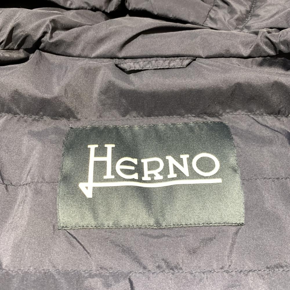 HERNO ヘルノ PC0061U アウター ジャケット ダウン ネイビー ファスナー開閉 ベスト 腕着脱式 メンズ サイズ52 管理HS31236_画像5