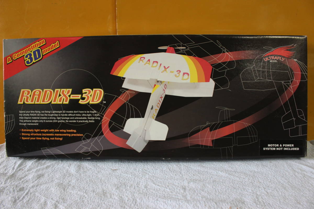 ^. -722 air craft not yet constructed RADIX-3D Ultra fly model middle * experienced person direction box : height 6.5cm width 76cm inside 35cm weight 740g