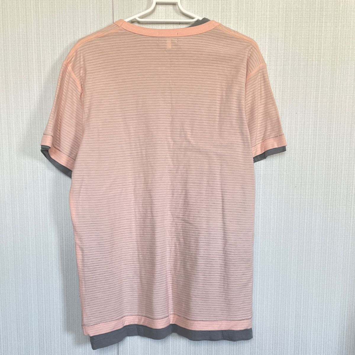 新品タグ付き　THE SHOP TKMIXPICE メンズ　Ｌサイズ カットソー　2枚セット　重ね着　半袖　Tシャツ