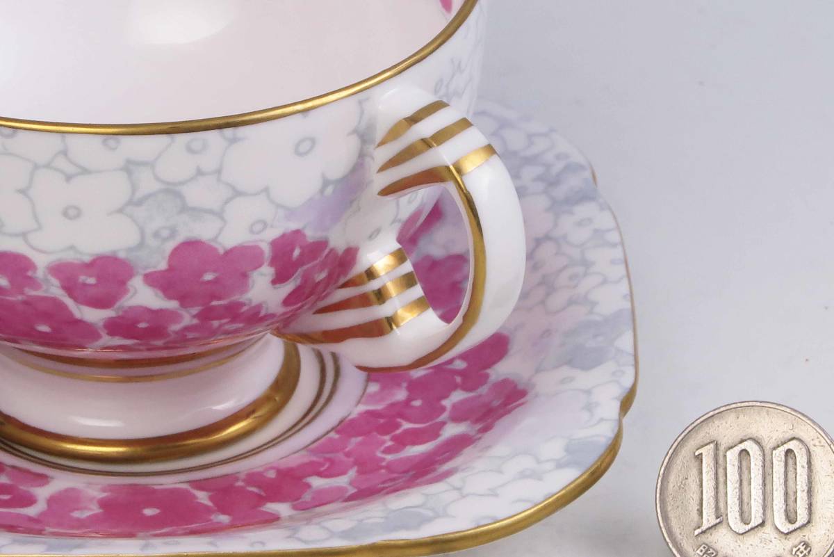 　　ウェジウッド　=　Cup&Saucer 　・　Deco Bloom　B （　1級品)　　貴重品　_画像7