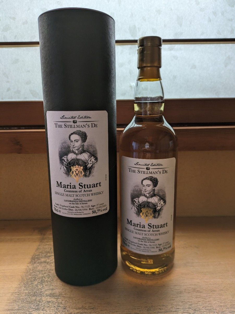 激レア アラン Arran 1996 Maria Stuart 27年 The Stillman 0 7l 激レア アラン Arran 1996 Maria Stuart 27年 The Stillman 0 7l