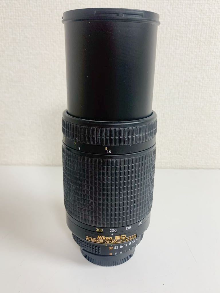 Nikon レンズ AF NIKKOR 70-300mm 4-5.6D レンズフード キャップ ニコン カメラレンズ 動作未確認 IK_画像8