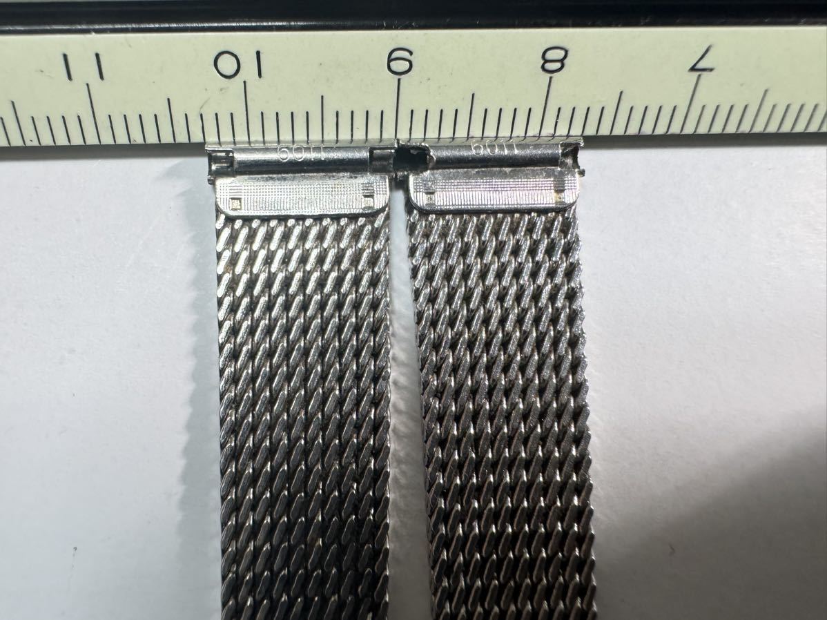 オメガ ステンレスベルト 6011 ラグ幅13mm用 レディース OMEGA stainless steel bracelet メッシュベルト　　87-1_画像6