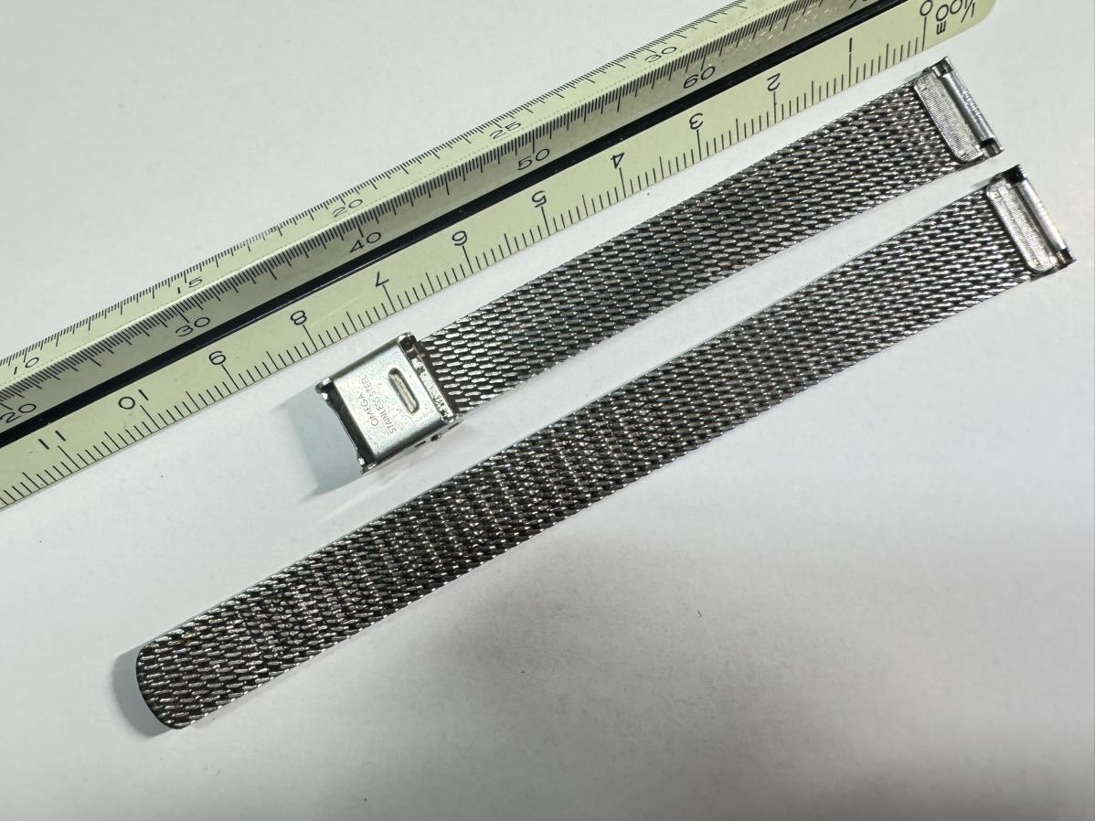 オメガ ステンレスベルト 6011 ラグ幅13mm用 レディース OMEGA stainless steel bracelet メッシュベルト　　87-1_画像5