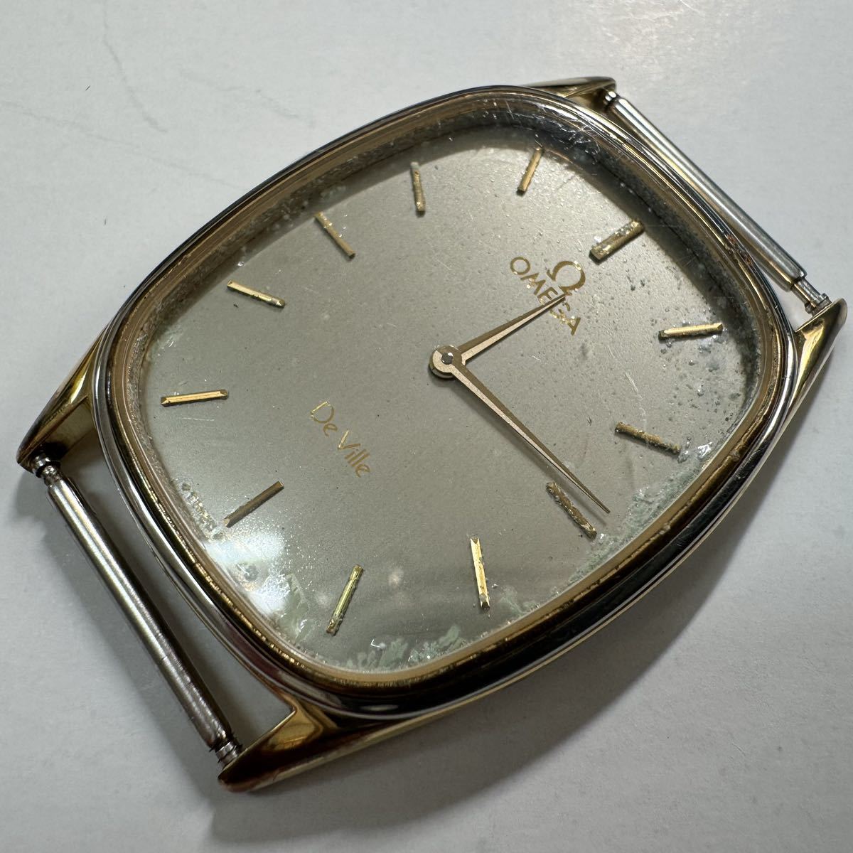 OMEGA DE VILLE Ref：191.0168 オメガ デビル クォーツ 腕時計　cal.1365 プッシュリューズ quartz 動品訳あり　89-1_画像1