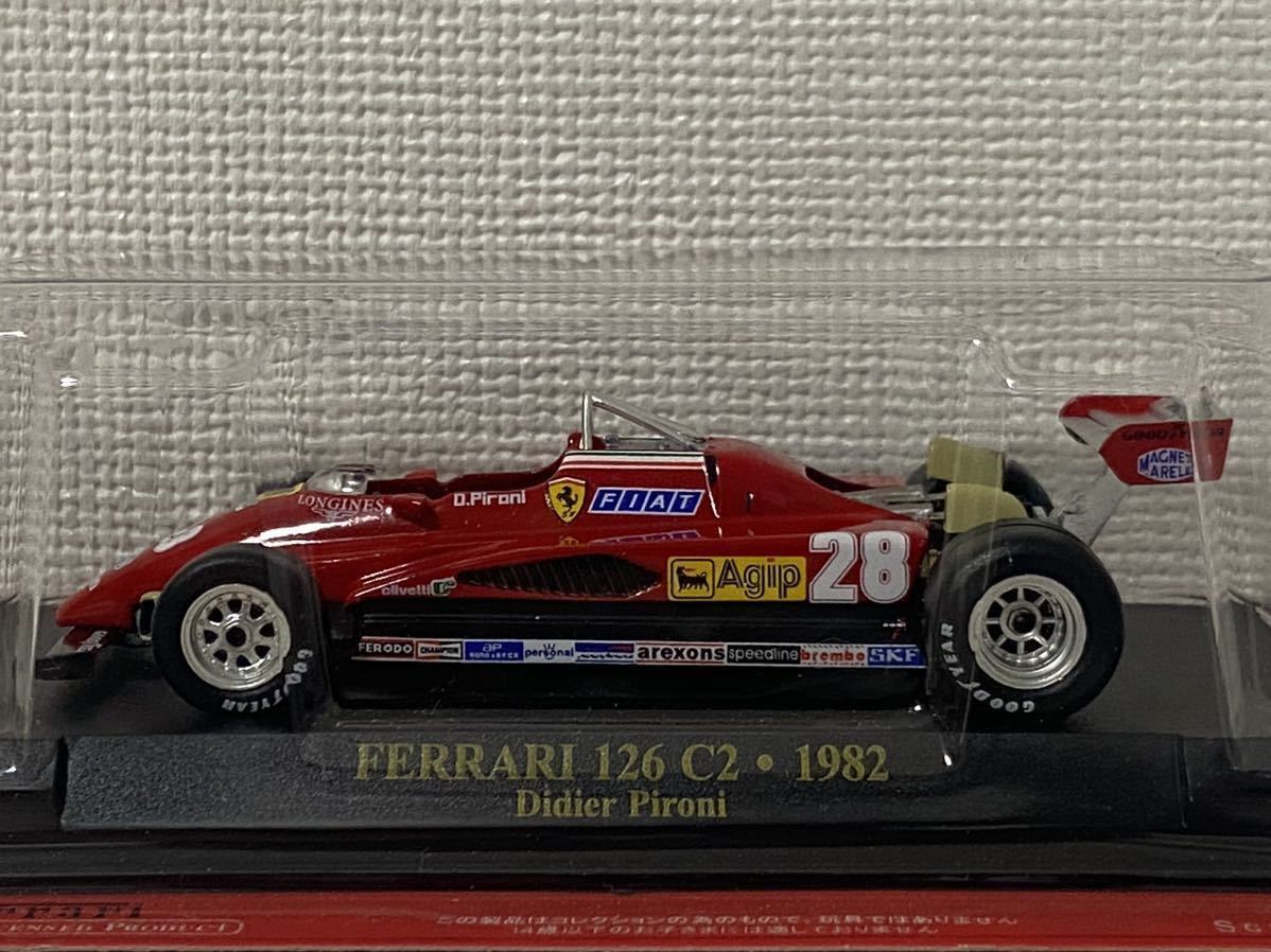 アシェット 1/43 フェラーリ 126 C2 1982 レッド #28 Hachette Ferrari Didier Pironi F1_画像1