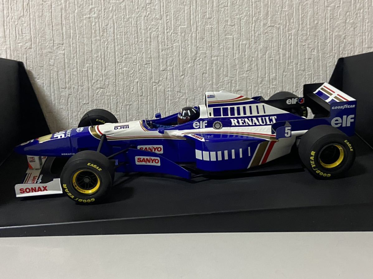 ミニチャンプス 1/18 ウィリアムス ルノー FW18 デーモンヒル PMA MINICHAMPS Williams Renault Rothmans 1996 #5 D.Hill_画像3