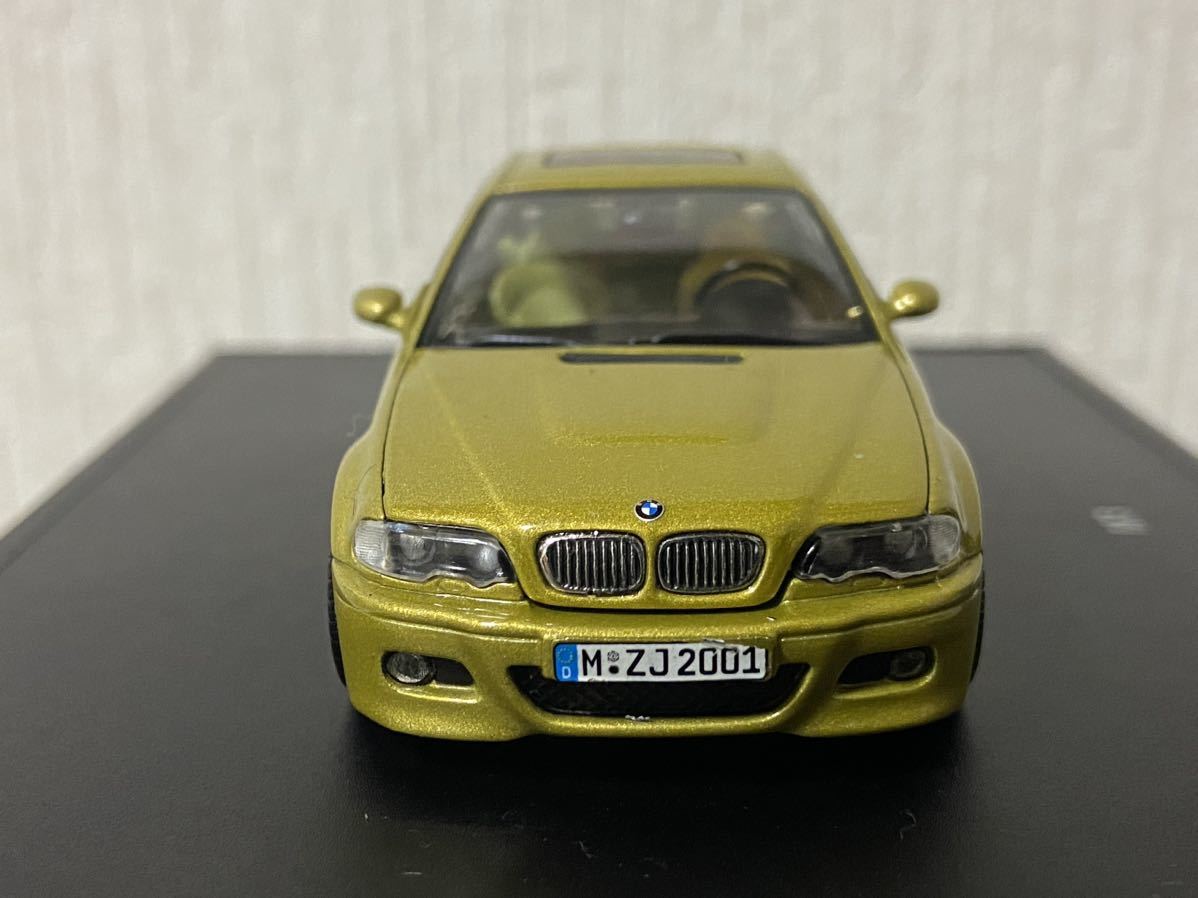 ディーラー特注 1/43 BMW M3 クーペ E46 フェニックスイエロー ゴールド 非売品 限定品 カラーサンプル_画像5