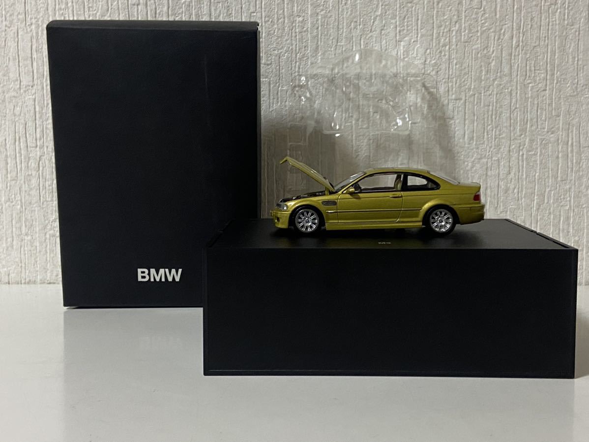 ディーラー特注 1/43 BMW M3 クーペ E46 フェニックスイエロー ゴールド 非売品 限定品 カラーサンプル_画像1