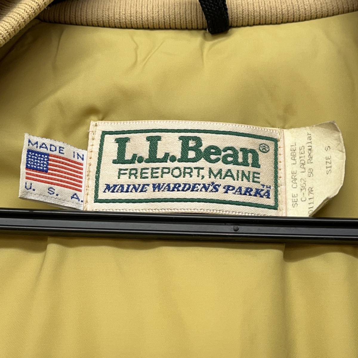 (志木)L.L.Bean/エルエルビーン 80-90s USAビンテージ メイン ワーデンズパーカー ゴアテックス コート Sサイズ MAINE WARDEN’S PARKA (o)_画像7