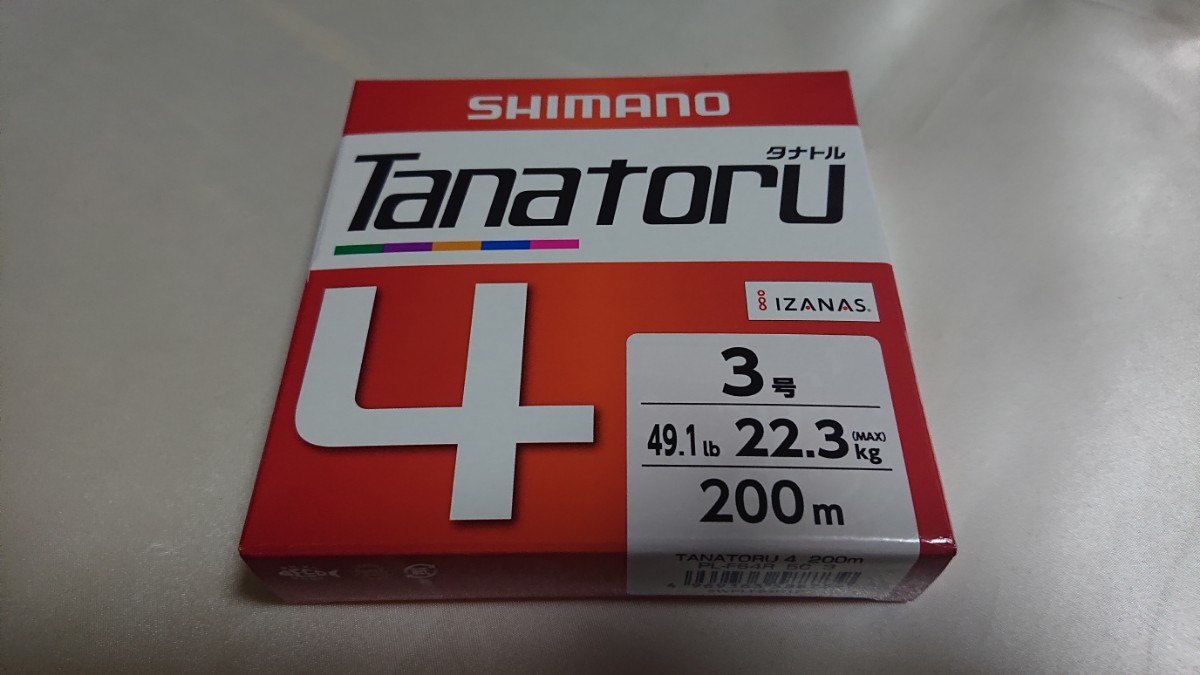 シマノ SHIMANO TANATORU タナトル 4 PE 3号 200m 新品未開封_画像1