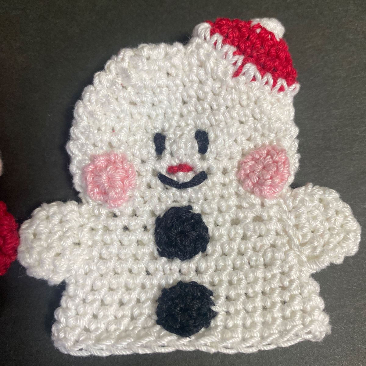 かぎ針編み 指人形 サンタクロース 雪だるま ハンドメイド