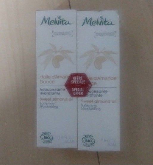 メルヴィータ Melvita ビオオイル スイートアーモンドオイル 2 × 50 ml