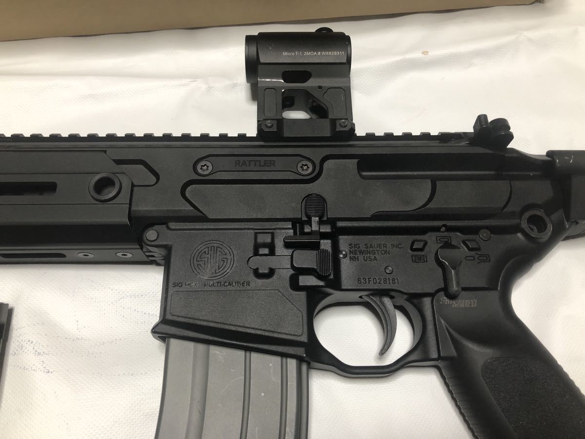 APFG SIG MCX RATTLER VFC GBB ガスブローバック　フル刻印　スチール MPX Aimpoint M4_画像3