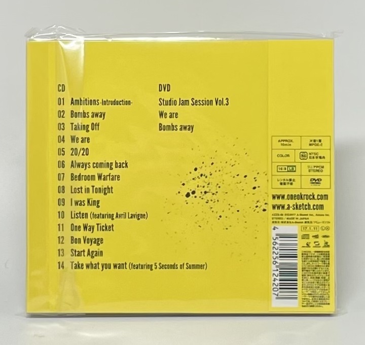 【未開封】Ambitions 初回限定盤 ONE OK ROCK CD DVD付 J-POP_画像2