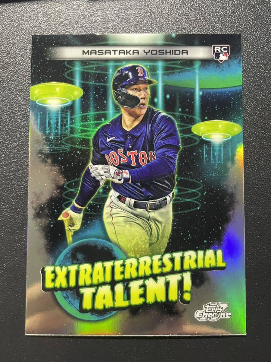 吉田正尚 2023 Topps Cosmic Extraterrestrial Talent Refractor Insert Masataka Yoshida Rookie Card NBAカード_画像1