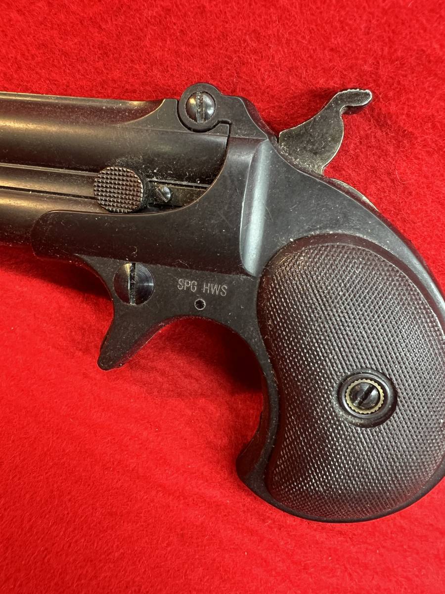  REMINGTON DOUBLE DERRINGER　モデルガン　レミントン ダブルデリンジャー カートリッジ4個 説明書 元箱付き_画像2