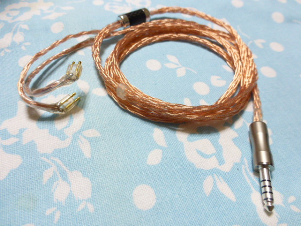 FitEar 102SSC 撚り線 16芯 ブレイド編み 4 4mm5極 銀メッキ FitEar 102SSC 撚り線 16芯 ブレイド編み 4 4mm5極 銀メッキ