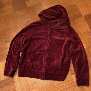 ユニクロ キッズ 別珍 パーカ　Size/150　バーガンデ?！ˉ铳ぅ蟆ˉē螗干NIQLO