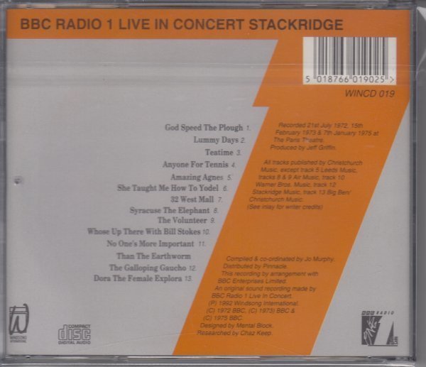 【名ライブ盤メロトロン】STACKRIDGE / BBC RADIO 1 LIVE IN CONCERT（輸入盤CD）_画像2