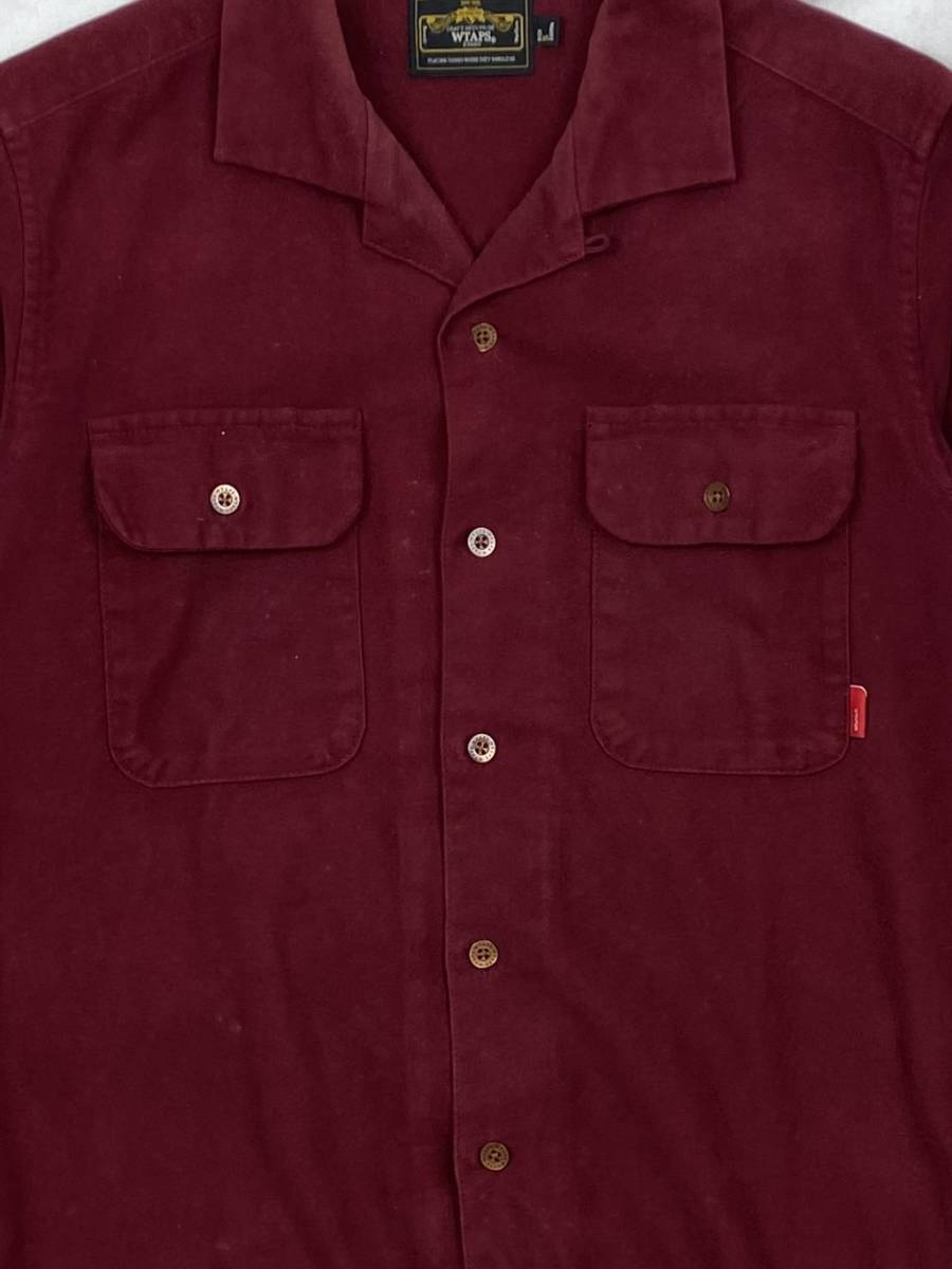 WTAPS(ダブルタップス)のVATOS L/S SHIRTS.COTTON. SUEDE BURGUNDY(S)_画像2