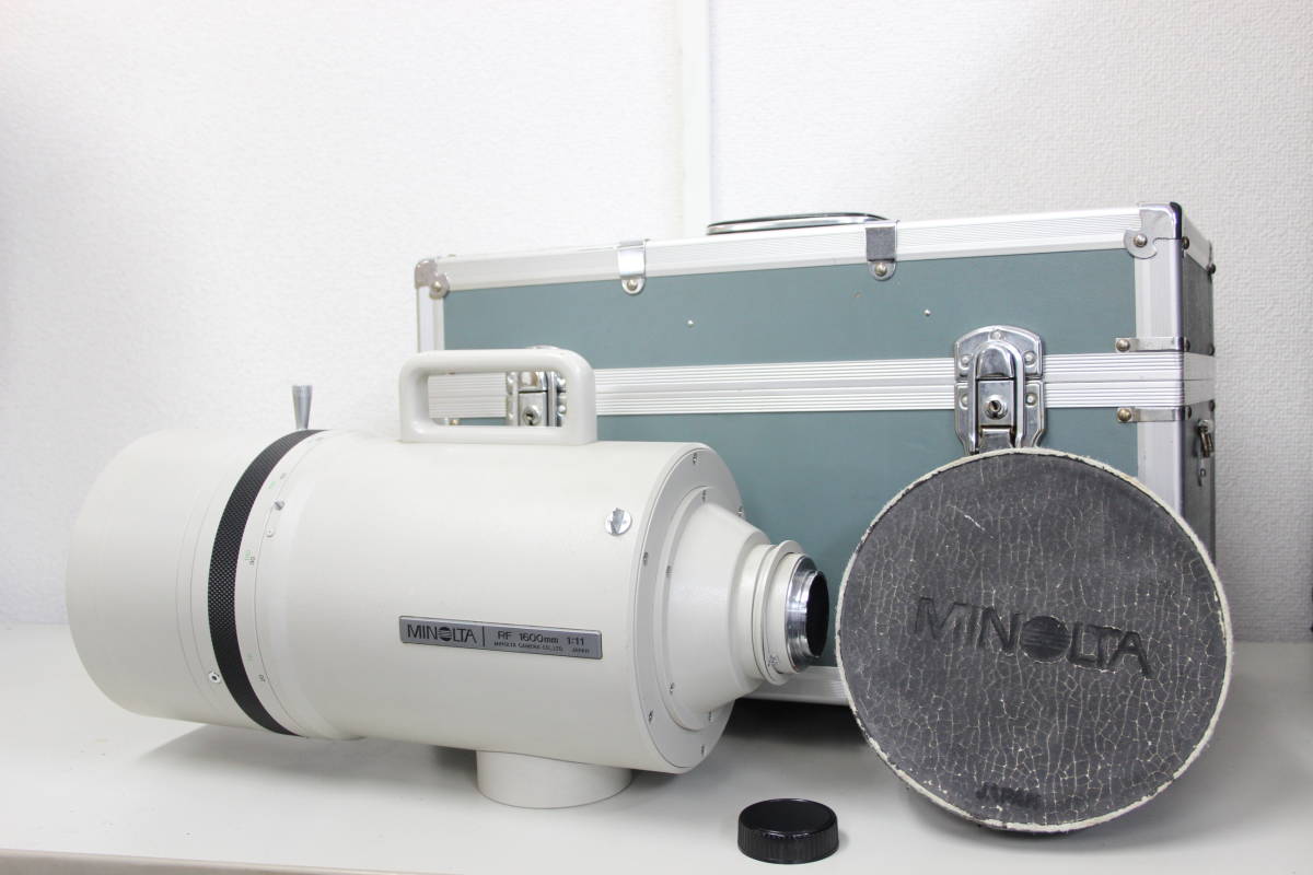 [ returned goods guarantee ] [ super rare ] Minolta Minolta RF 1600mm F11 attache case attaching reflex lens s4510