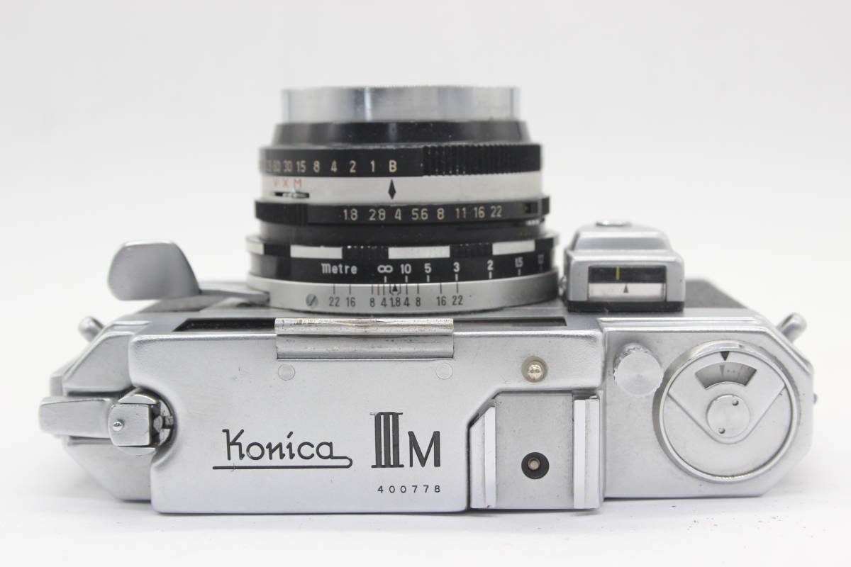 【返品保証】 コニカ Konica IIIM Konishiroku Hexanon 50mm F1.8 ダブルストローク レンジファインダー カメラ s4352_画像6